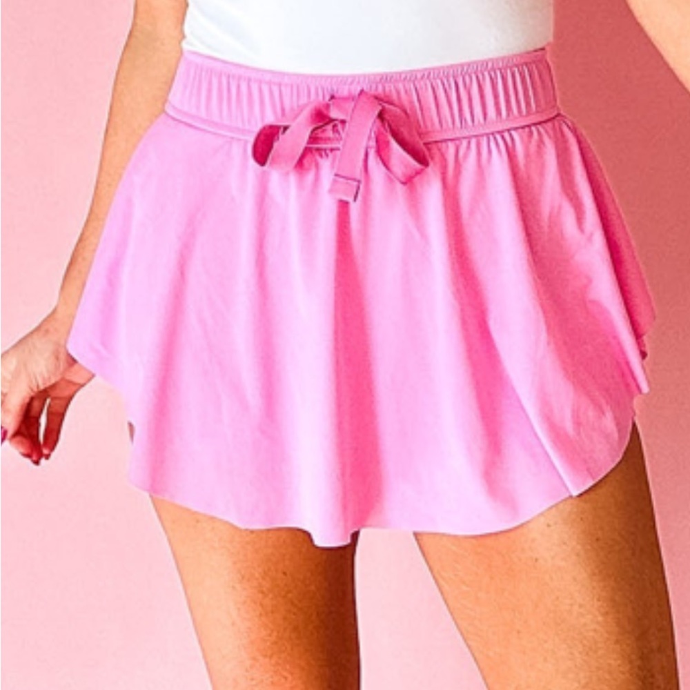 Pink Skirt with Tie